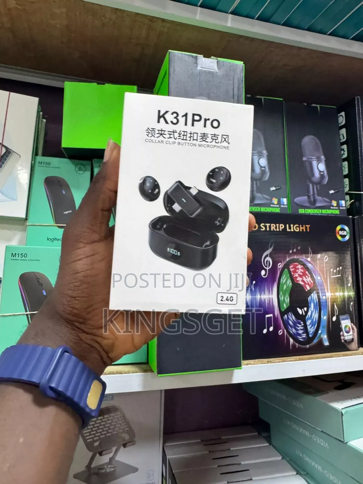 K31 Pro Magnetic Wireless Microphone
