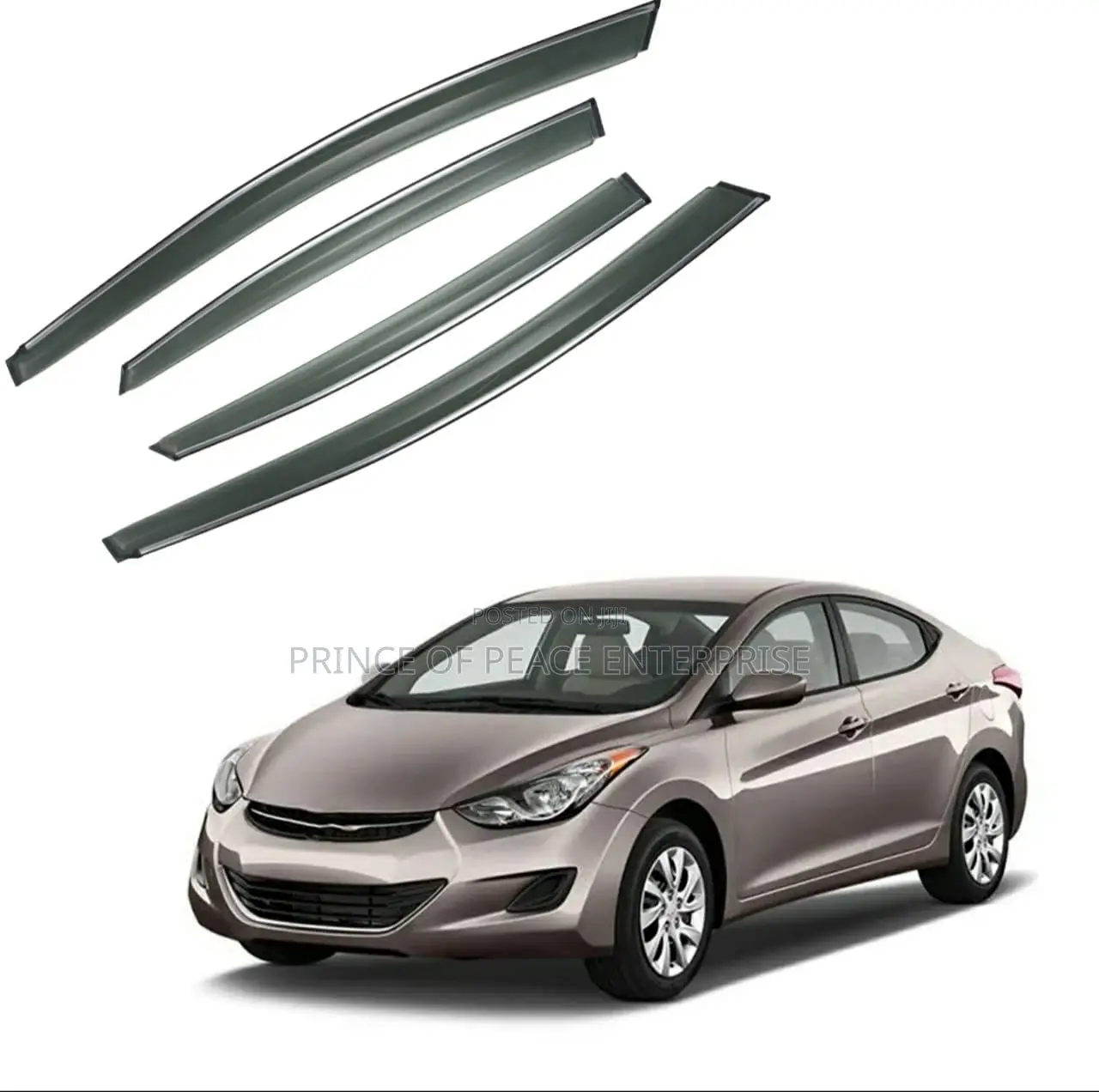Hyundai Elantra 2012 2013 2014 2015 Door Shades or Door Visors