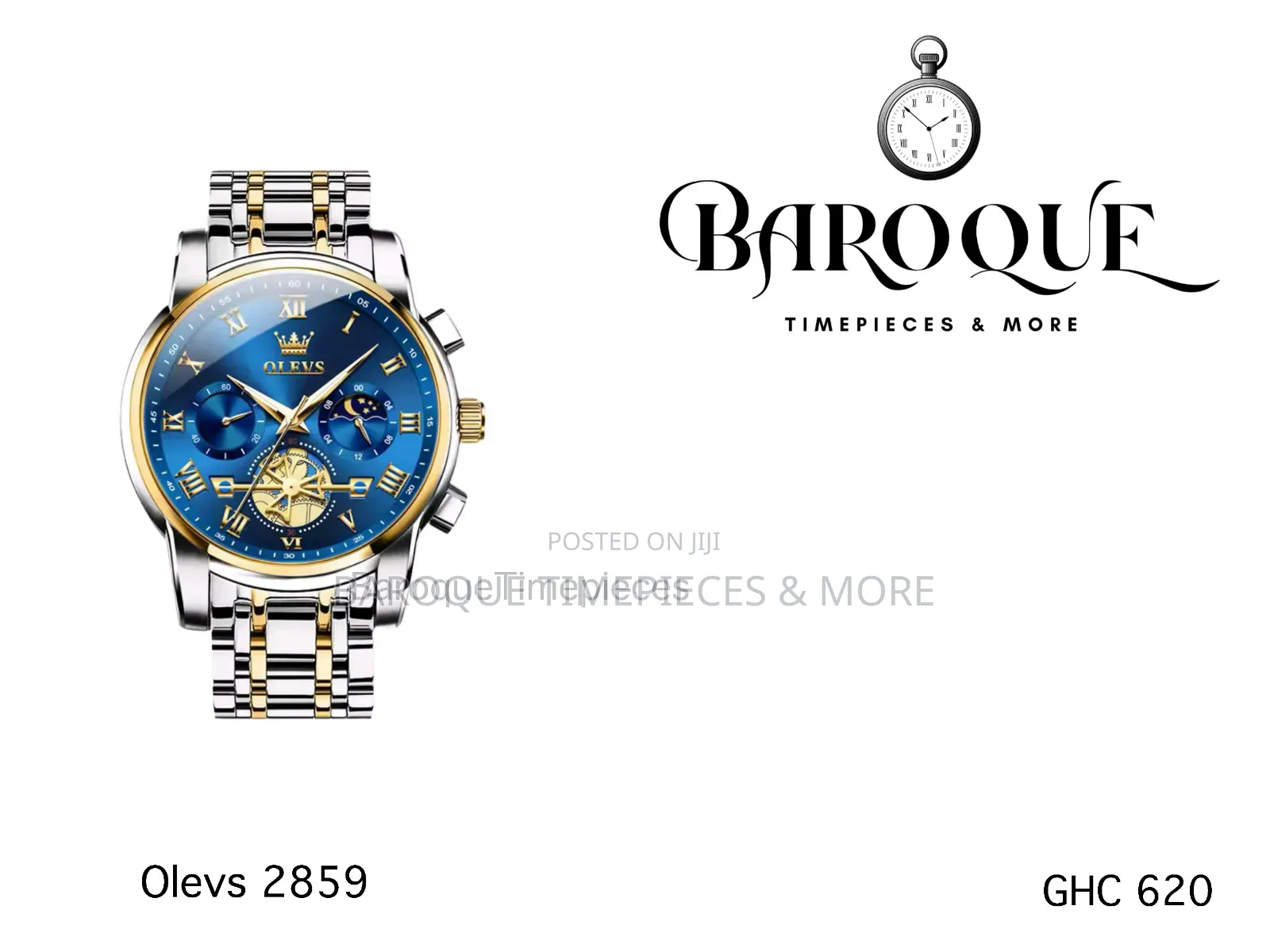 Authentic Olevs Tourbillon 2859 Chronograph Watch