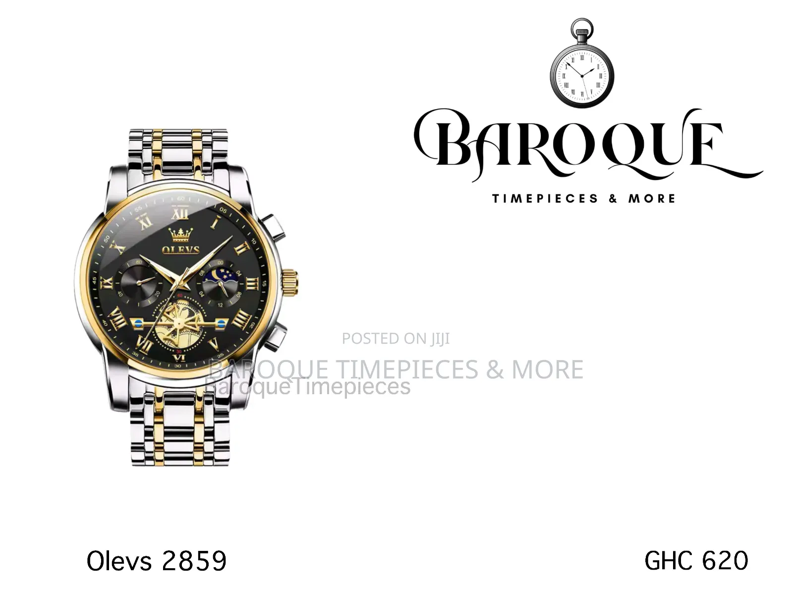 Authentic Olevs Tourbillon 2859 Chronograph Watch