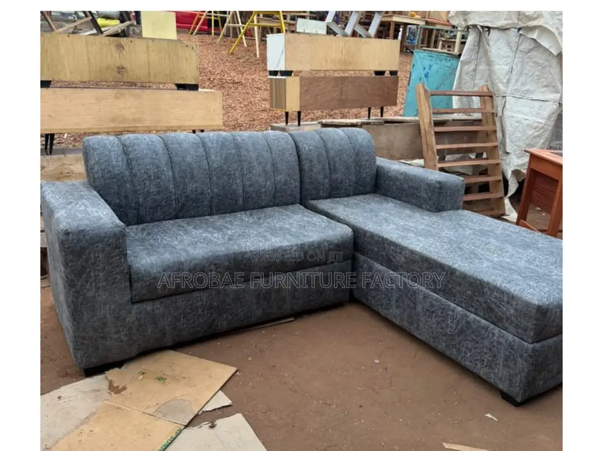 Quality L- Shaped Sofa Chairs( Free Delivery Within Kumasi) Before Pay
