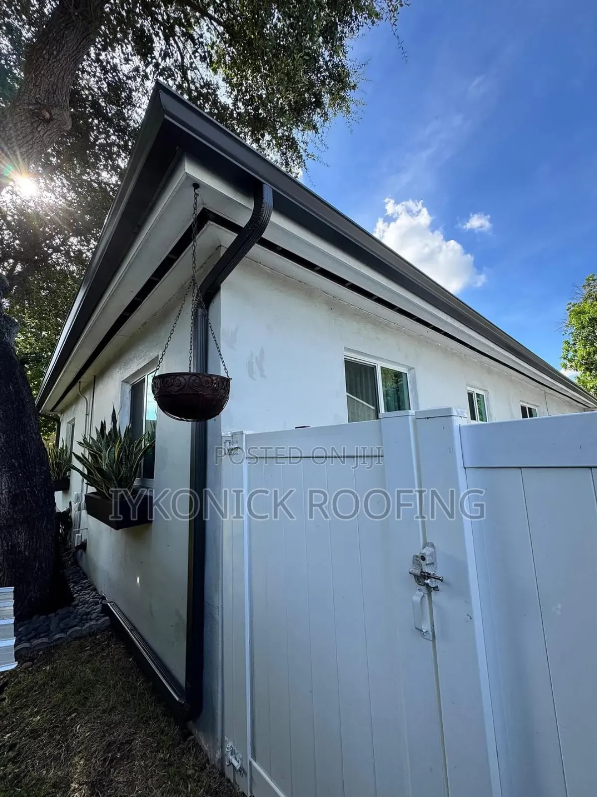 PVC Rain Gutters System Installation
