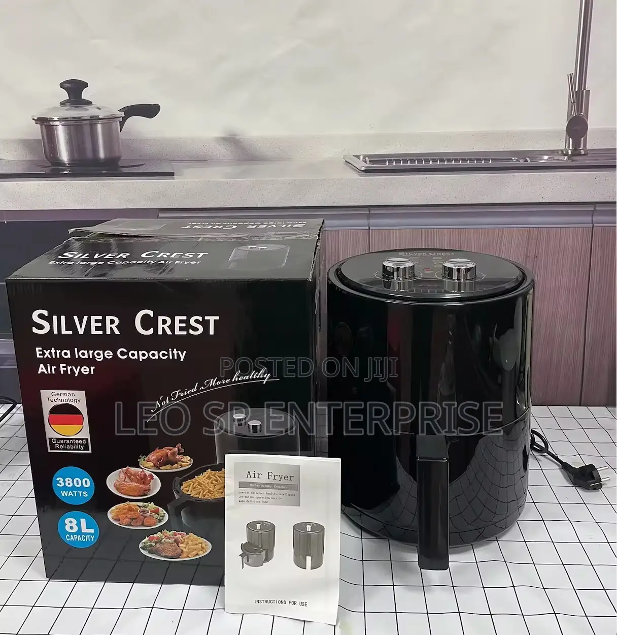 Manual Airfryer Comes With 20 Free Paper Liners