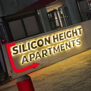 Luxurious Unique 3d Backlight Signage Silicon Height