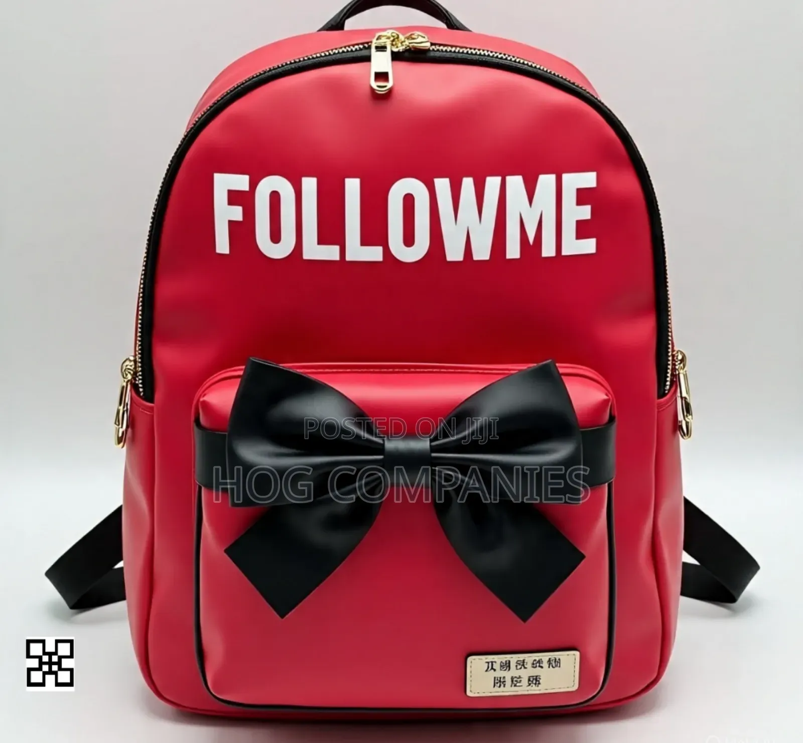 Followme Red Bow Kids Backpack School Bag