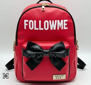 Followme Red Bow Kids Backpack School Bag