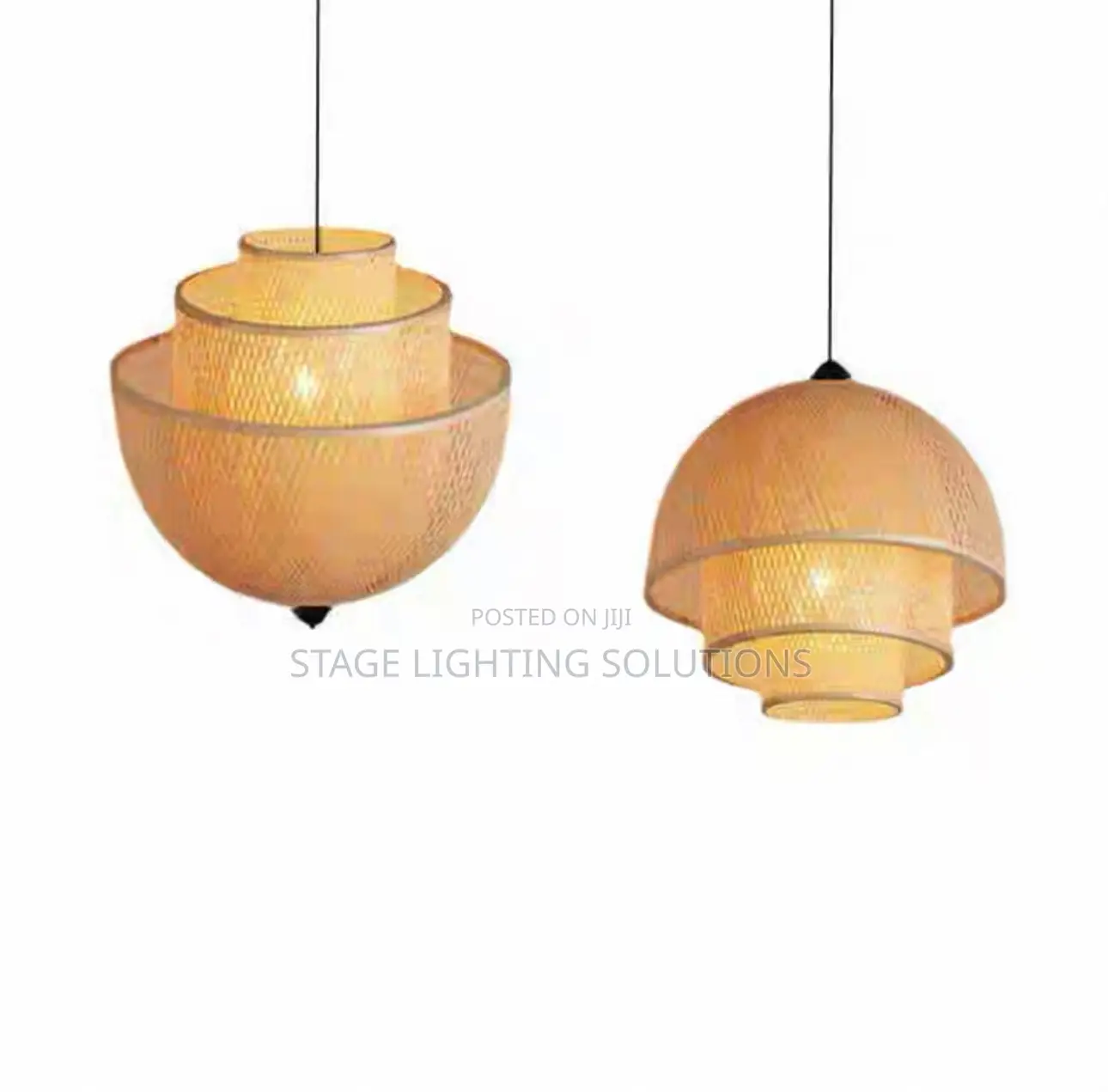 Rustic Rattan Pendant Lights