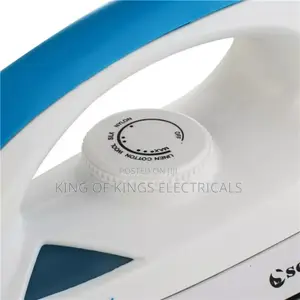 Electric Steam Dry Iron –Non-Stick Soleplate, Adjustable Temperature