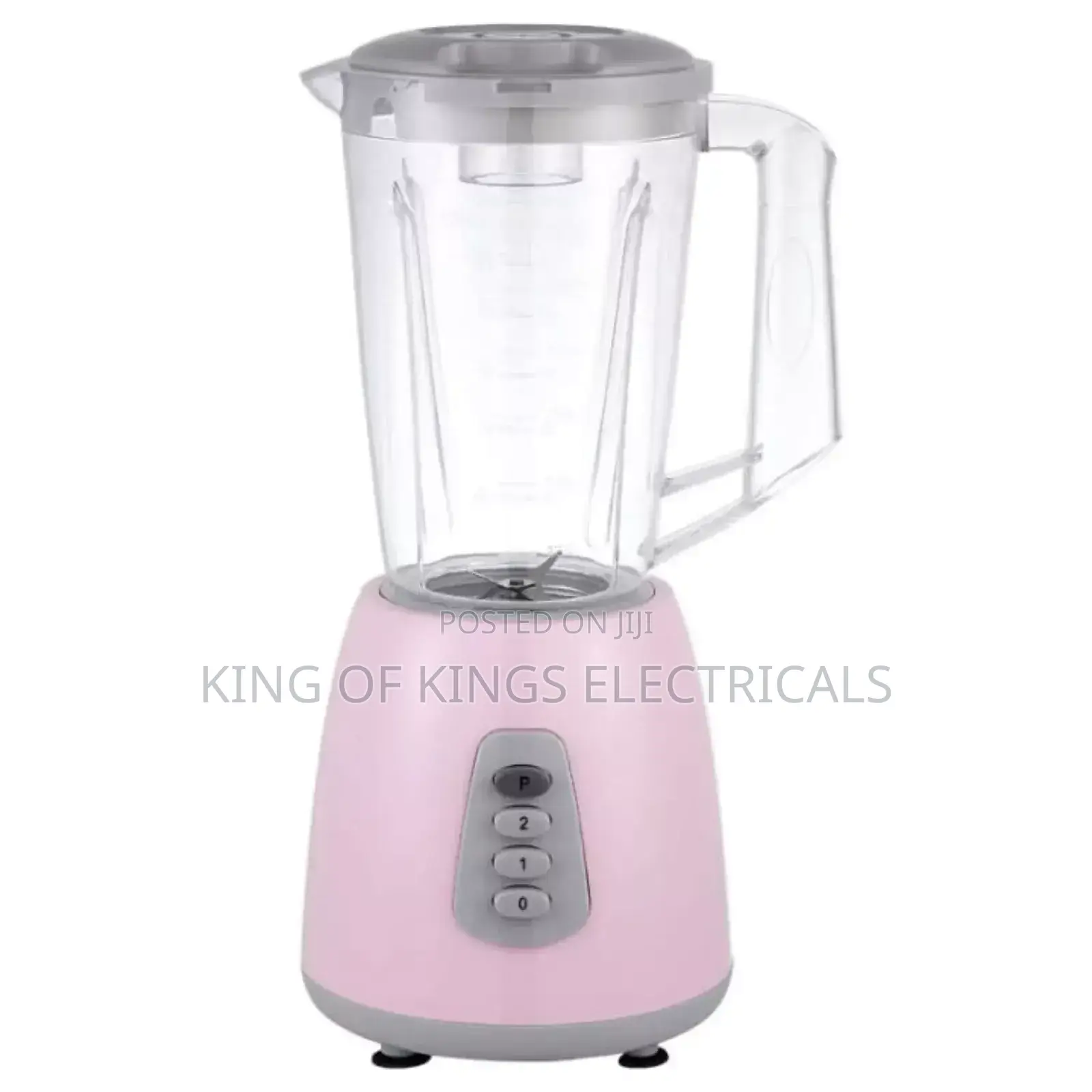 2-in-1 Electric Blender With Grinder – Powerful Stylish (Pink)