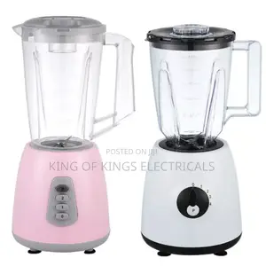 2-in-1 Electric Blender With Grinder – Powerful Stylish (Pink)