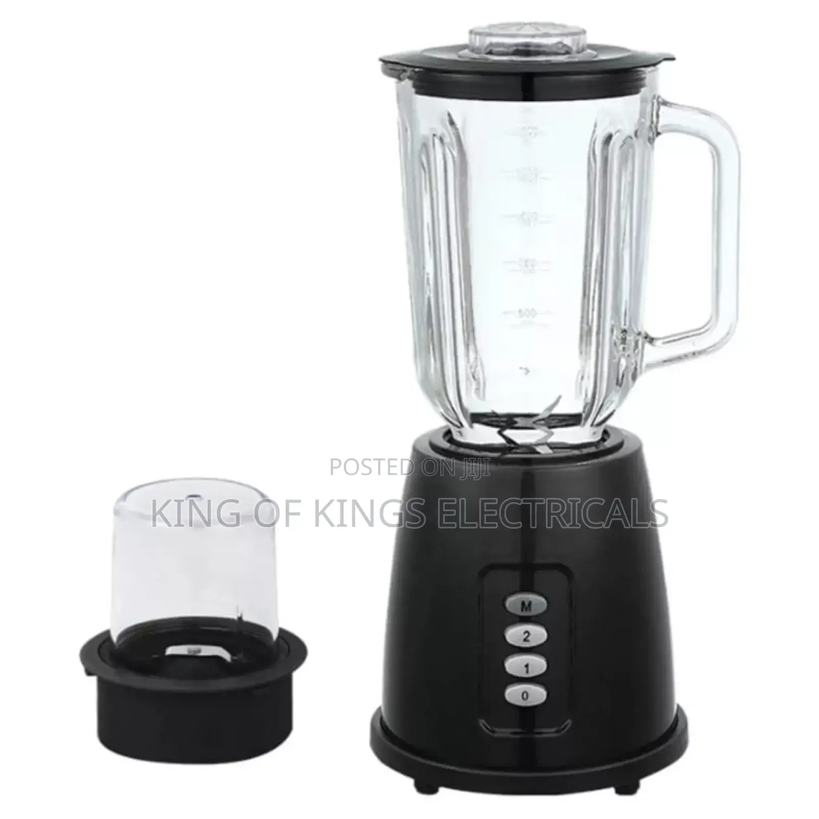 2-in-1 Electric Blender With Grinder – Powerful Stylish (Pink)