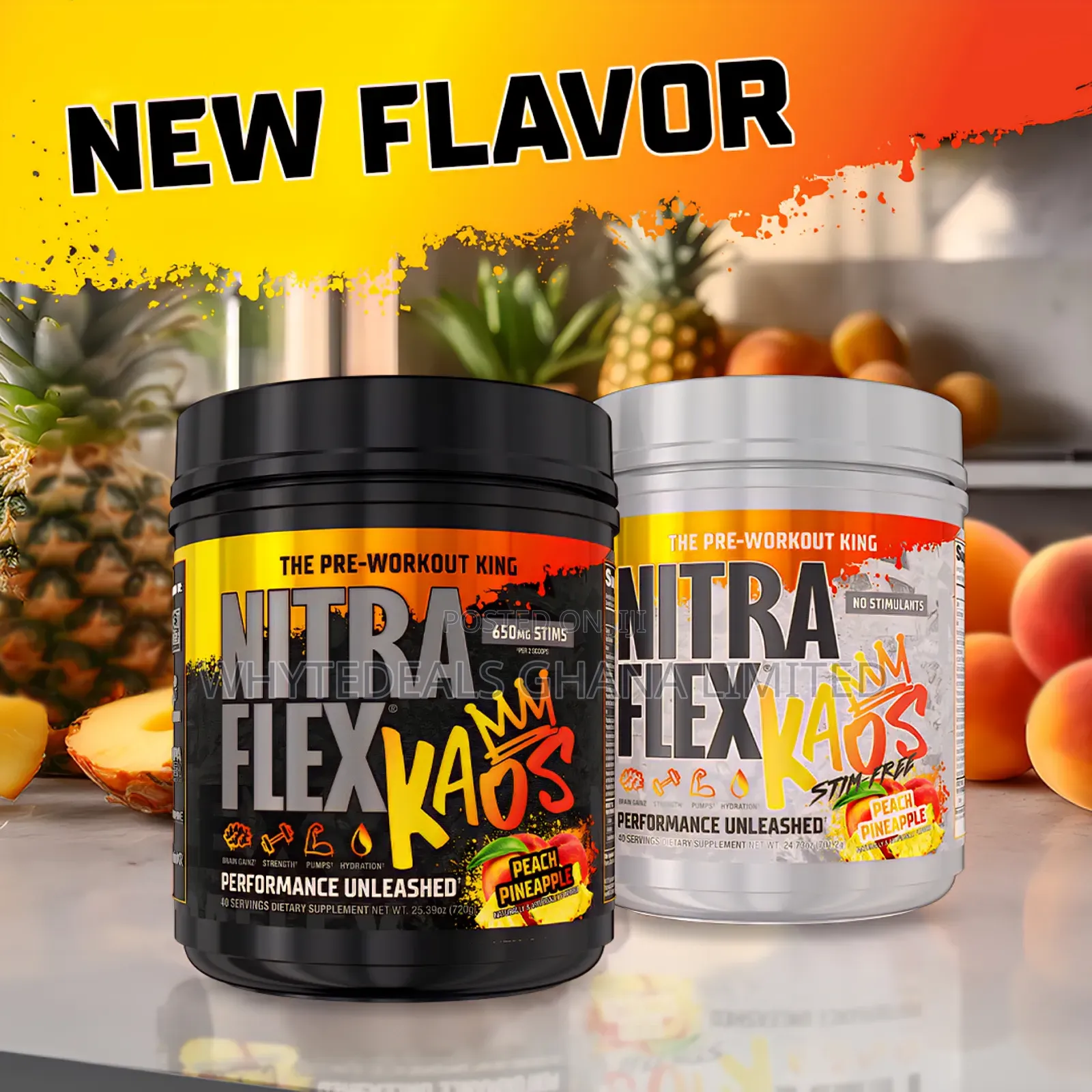 Pre-workout King| Nitraflex Kaos For Explosive Energy| Pump| Strength