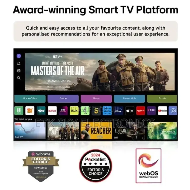 Lg 65”inches Smart Oled Uhd Tv