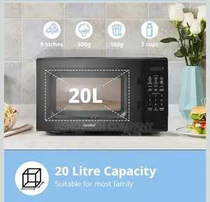 Comfee' 700w 20 Litre Digital Microwave Oven With 6 Cooking Presets