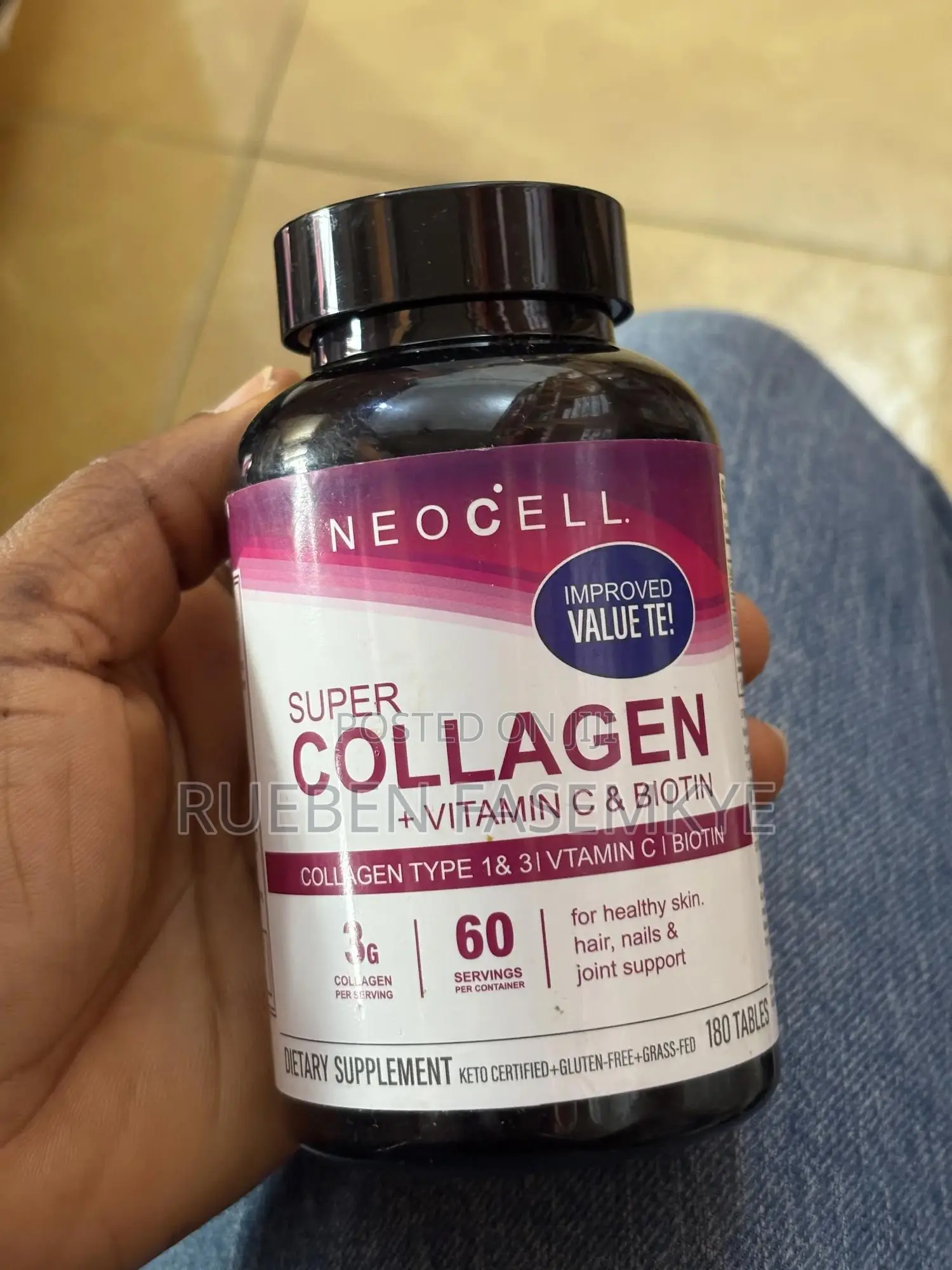 Super Collagen + Vitamin C Biotin 180 Tablets