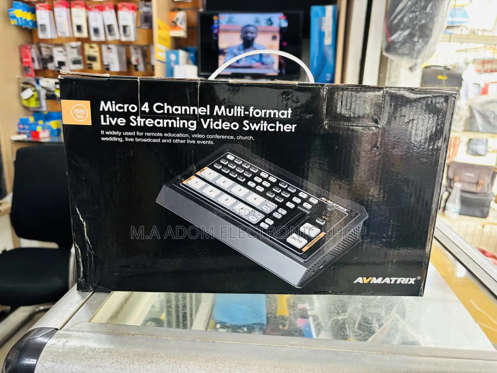 Video Switcher Av Matrix 4 Channel