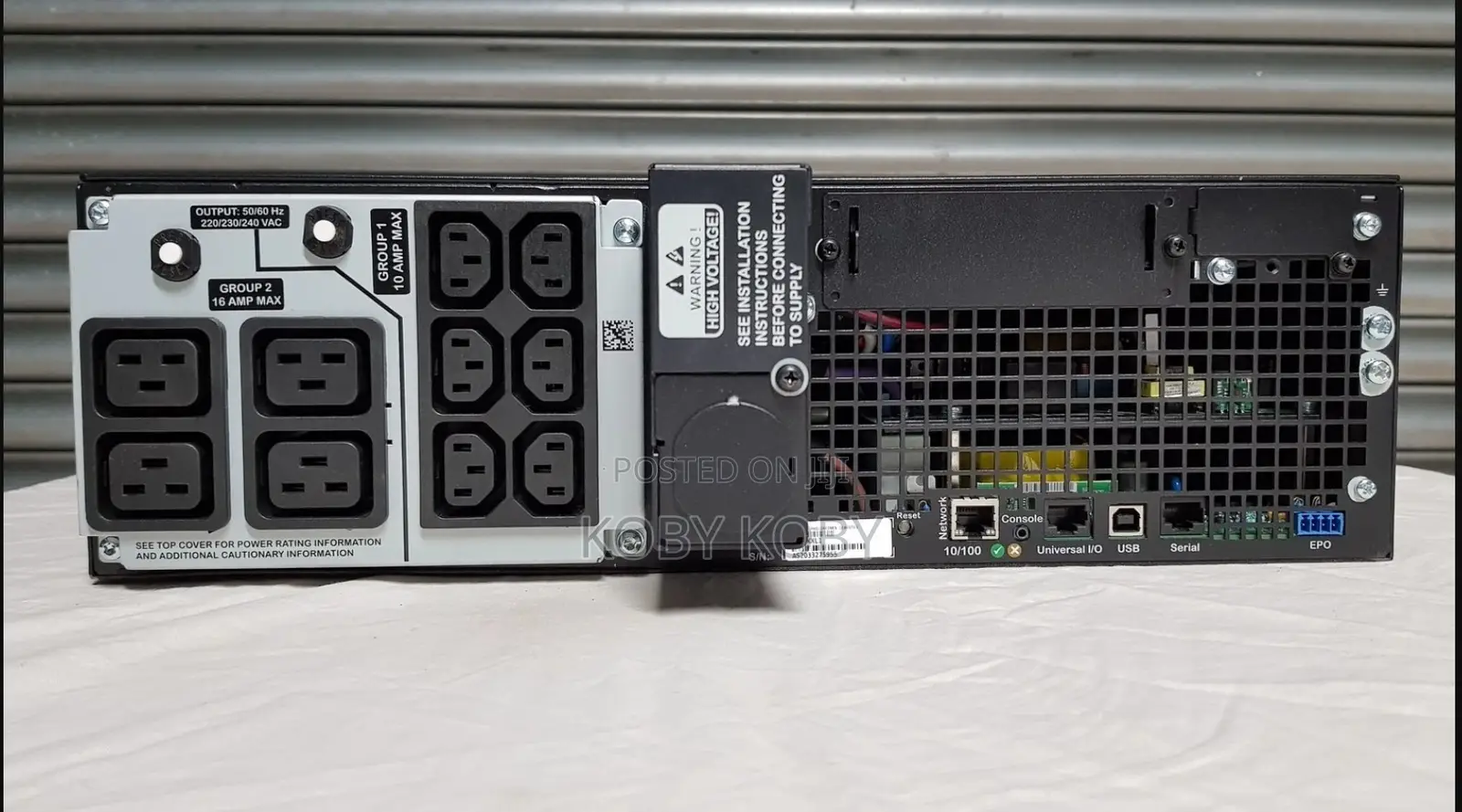 Apc Smart-Ups on-Line, 5kva/5kw, Rack/Tower, 230v, W/O Rail Kit