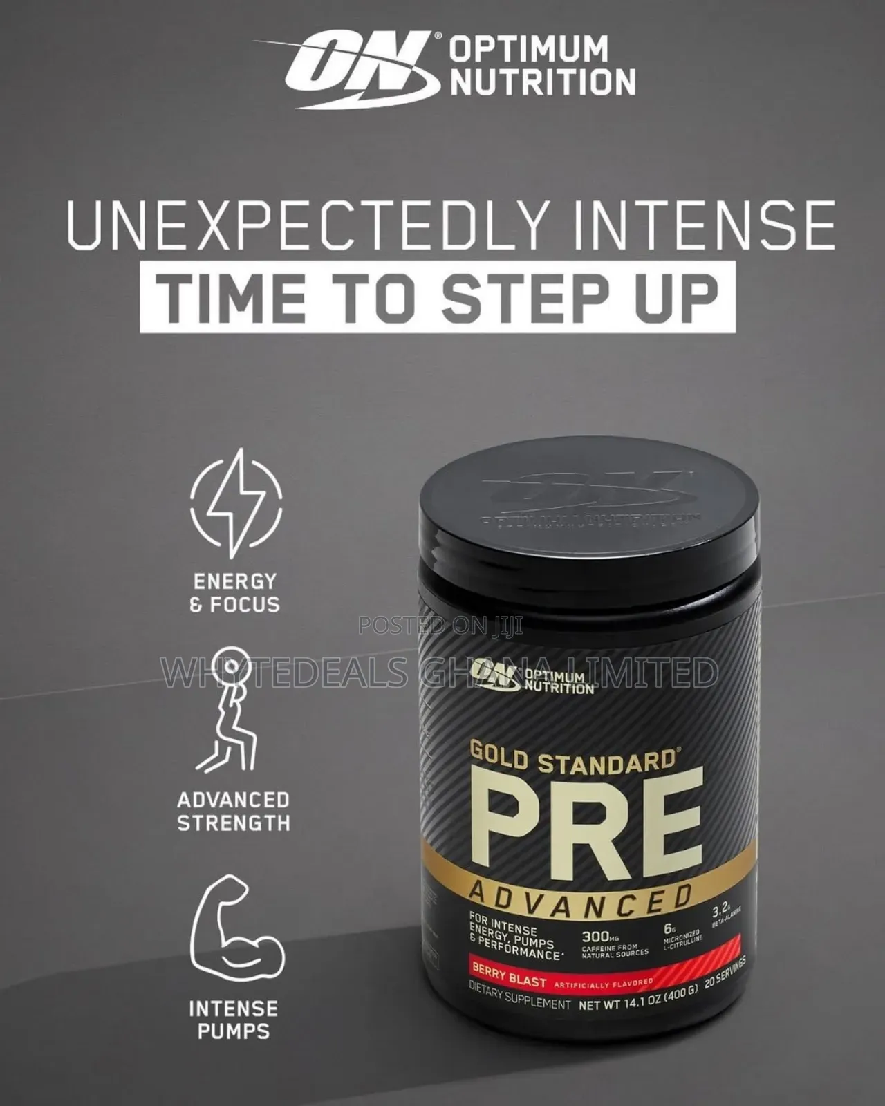 Unlock Strength With Gold Standard Advanced Pre-workout|Intense Energy