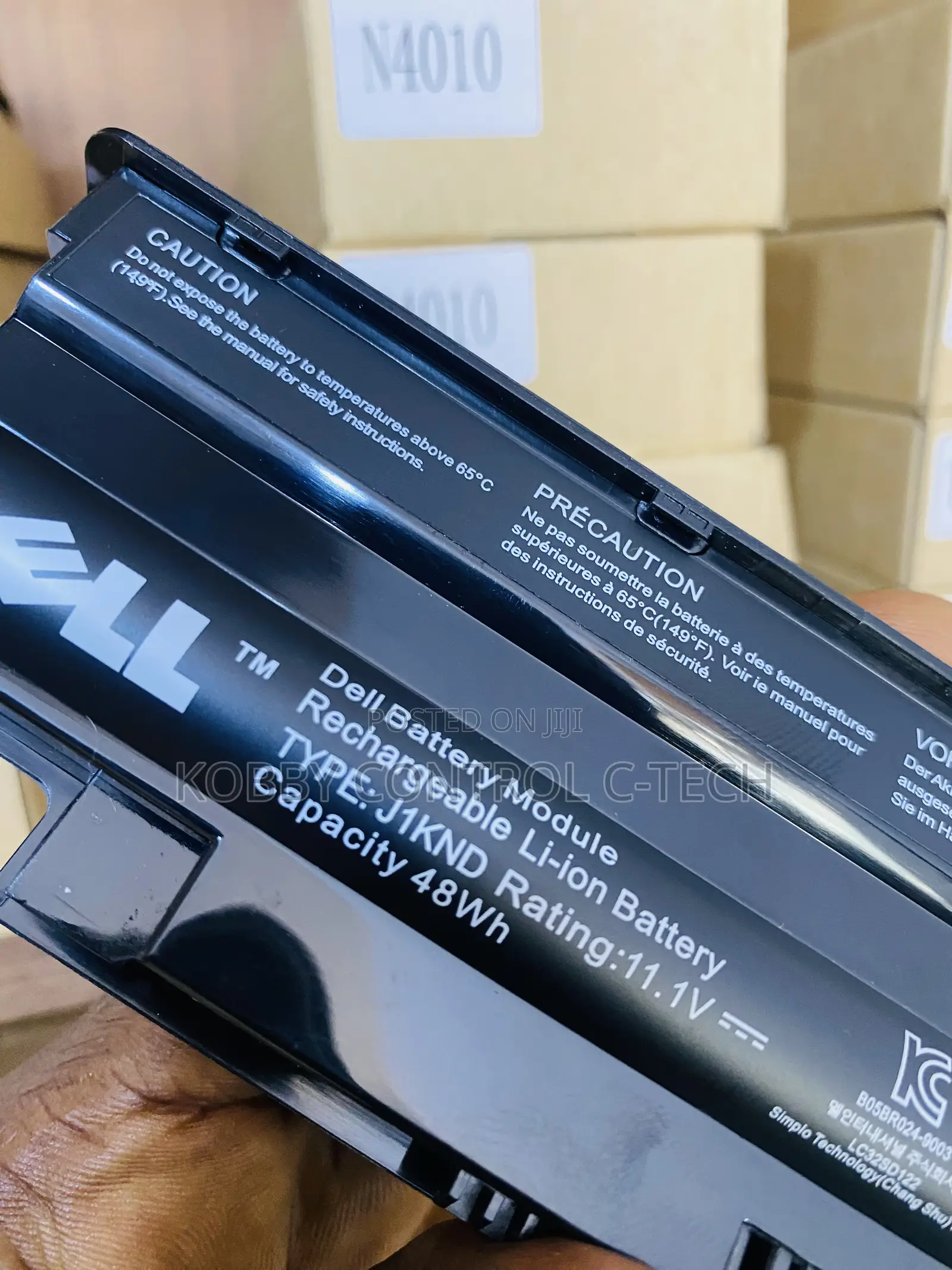 J1knd Dell Original Laptop Battery External Grade A