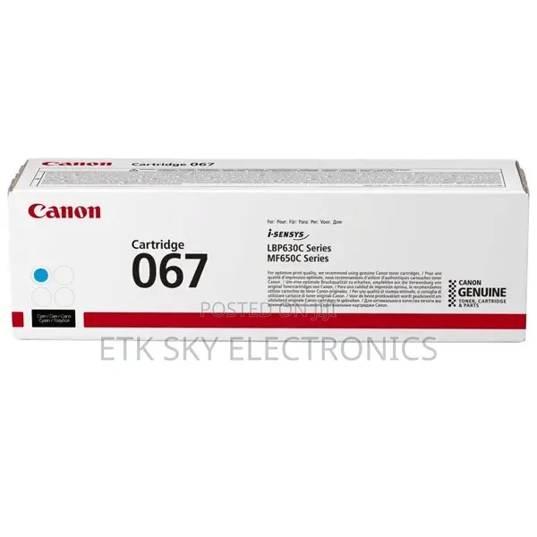 Canon 067 Colored Original Toner Cartridge