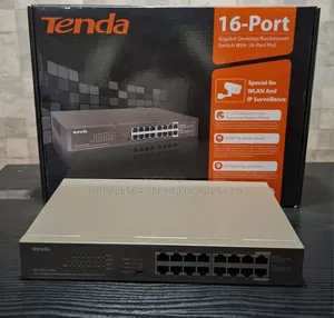 Tenda 16-Port Gigabit Desktop/Rackmount Switch With 16-Port Poe