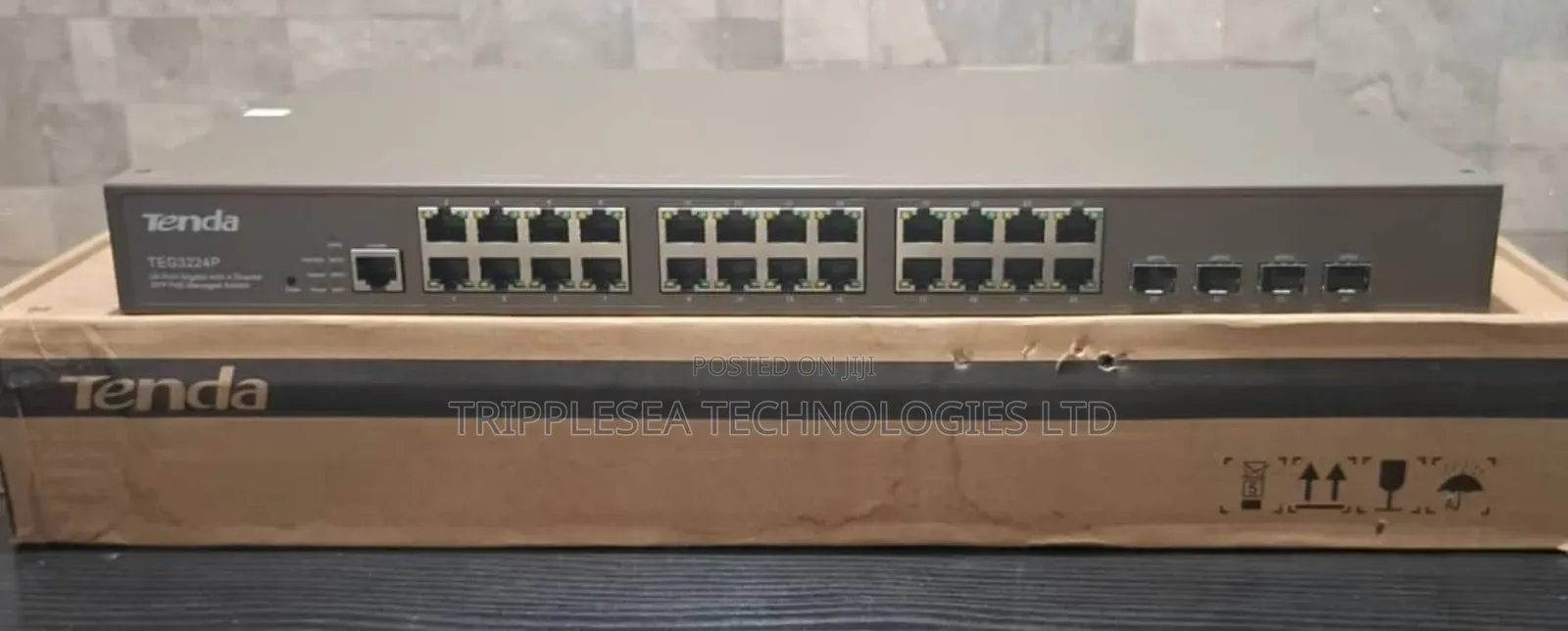Tenda 24-Port Gigabit Managed Poe Switch With 4-Port SFP Combo