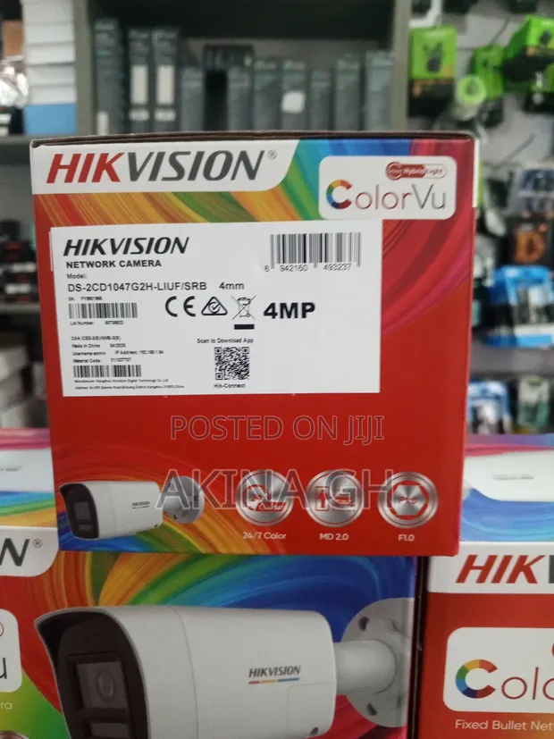 Hikvision 4mp 2 Way Audio Colorvu Ip Camera Ds-2cd1047g2h-Liuf/SRB 2