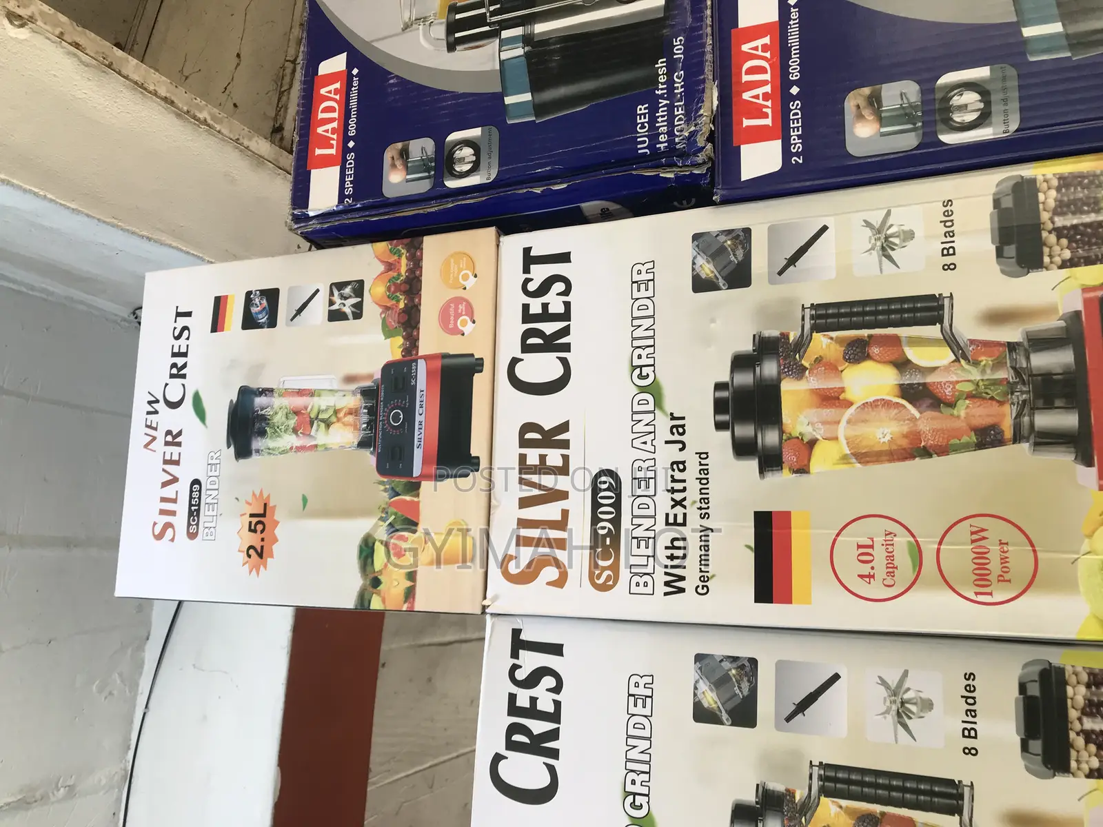 4.0l Silver Crest Blender and Grinder With Extra Jar