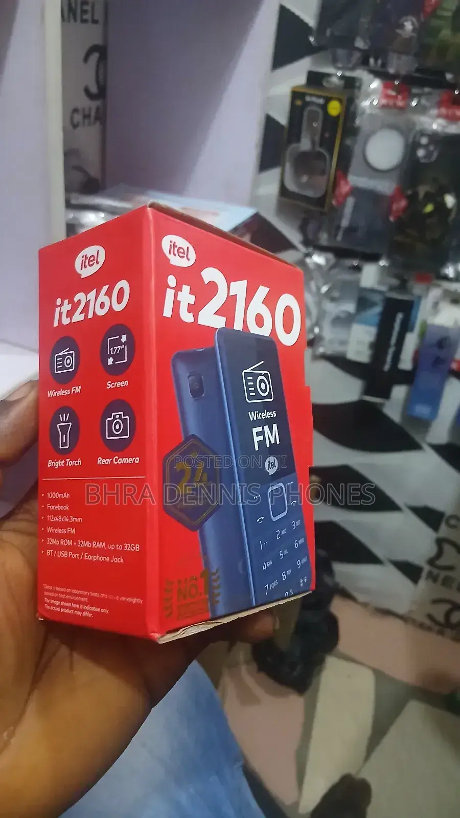 New Itel it2160 Blue