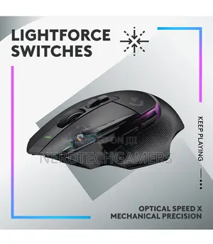 Logitech G G502 X Plus Lightspeed Wireless RGB Gaming Mouse (Black)