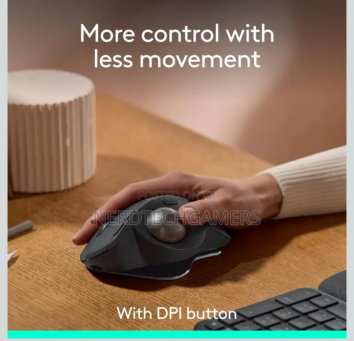 Logitech Mx Ergo S Advanced Wireless Trackball Mouse,