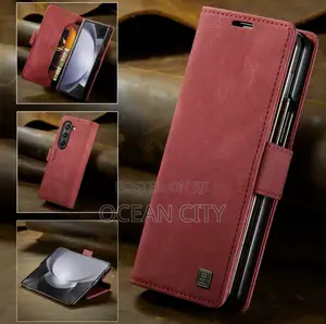 Leather Case for Samsung Galaxy Fold 4, 5, 6, 7