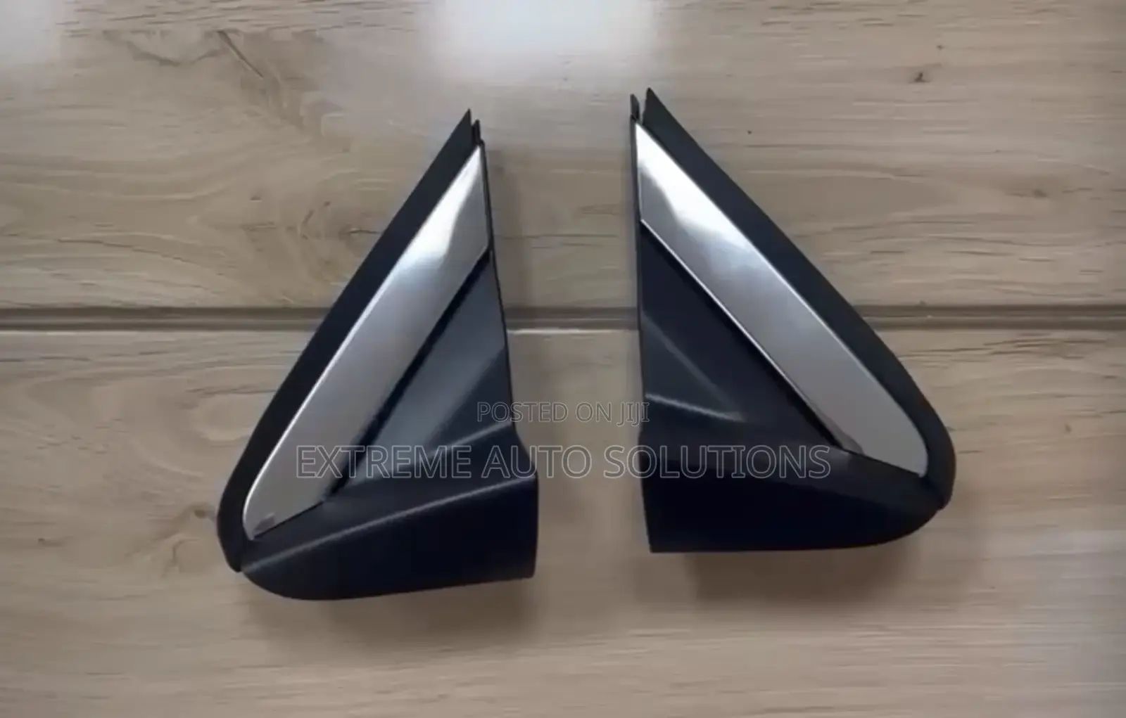 16-18 Honda Pilot Front Pillar Corner Garnish Flat Black With Chrome