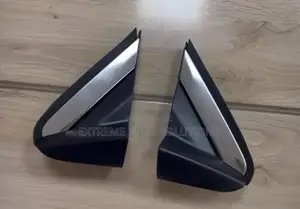 16-18 Honda Pilot Front Pillar Corner Garnish Flat Black With Chrome
