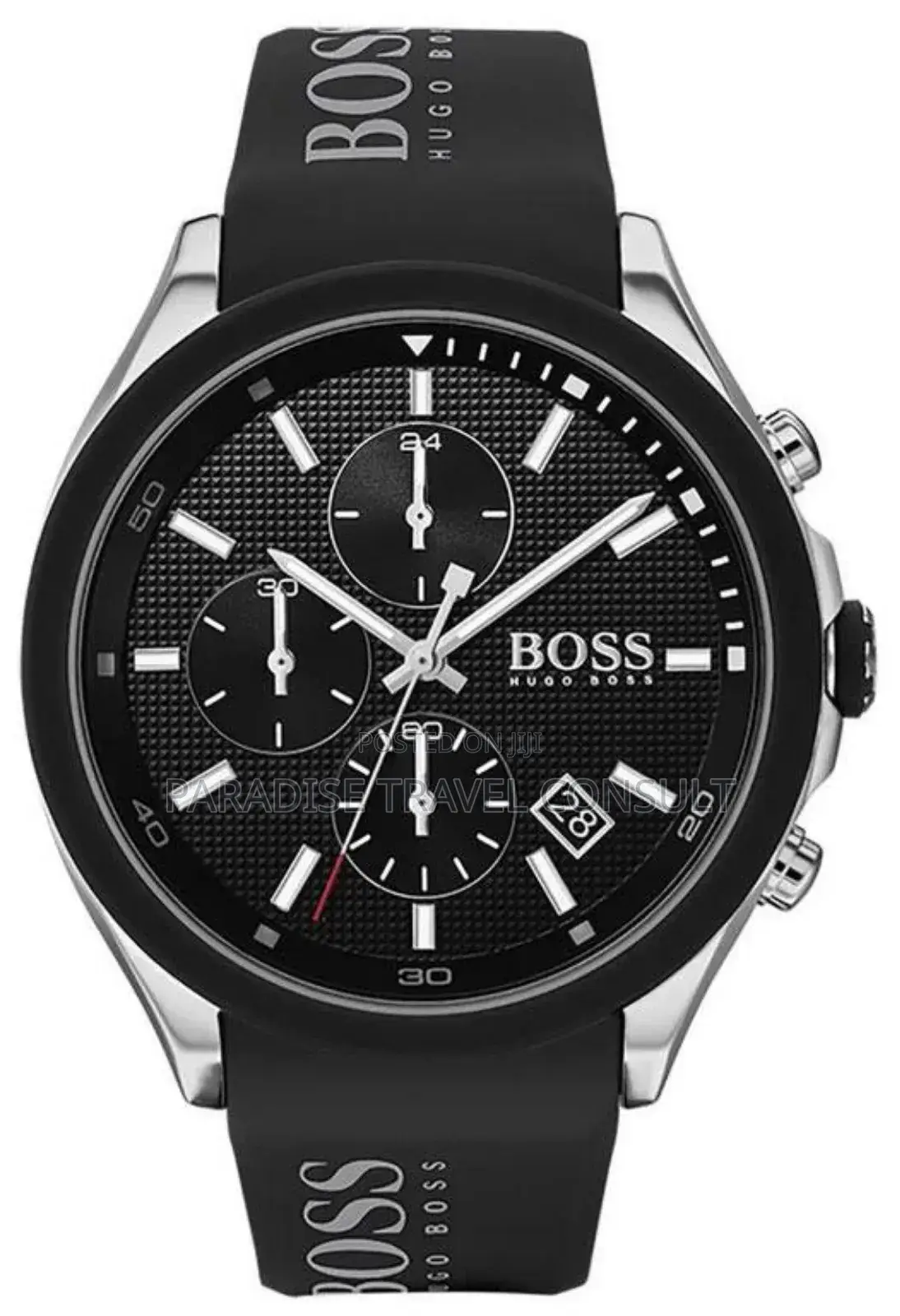 Hugo Boss Velocity 44mm Watch Silicone Strap