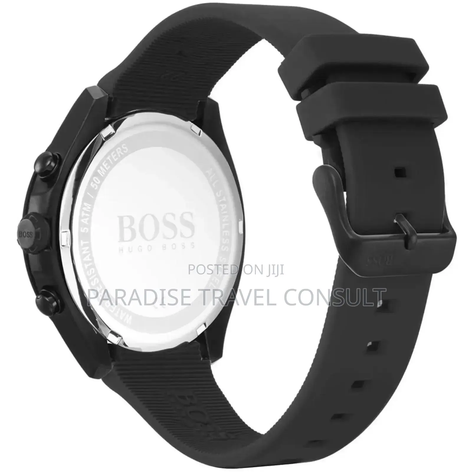 Hugo Boss Velocity 44mm Watch Silicone Strap