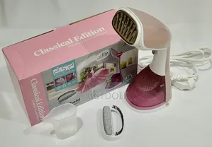Handheld Garment Steamer Pink and Blue.