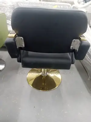 Quality Gold and Black Salon Chair