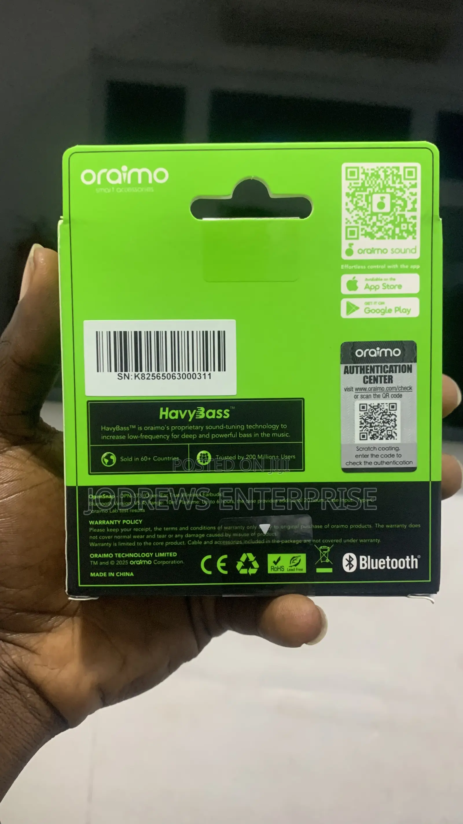 Oraimo Opensnap Clip-on True Wireless Headphones