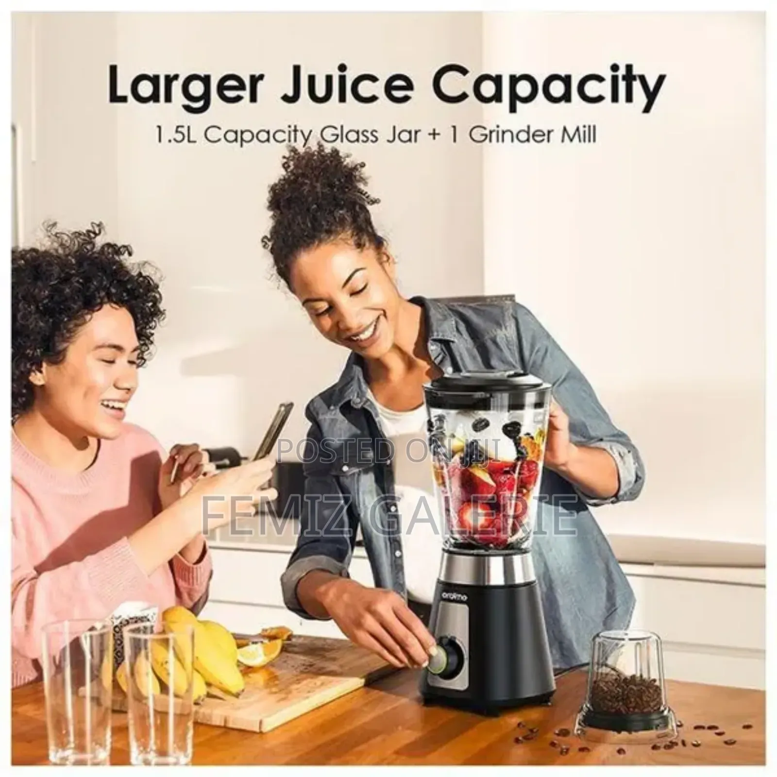 Oraimo Smart Blender 1.5l Glass Jar Blender