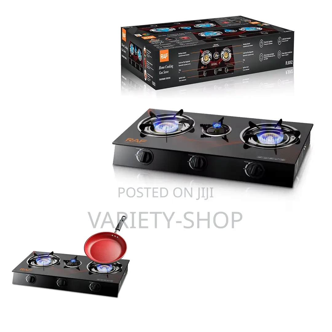 Raf High Quality 3 Burner Gas Stove – Durable Efficient Cooking