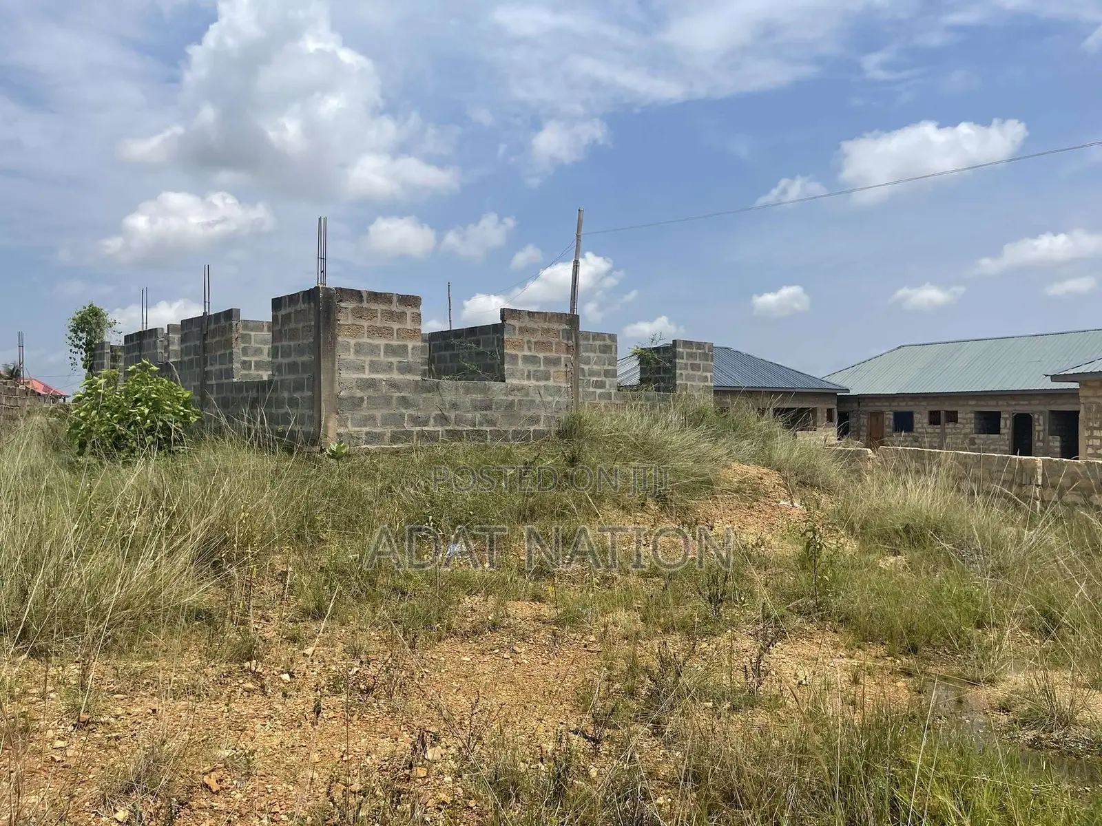 Uncompleted Structure on a 72 by 99 Plot of Land