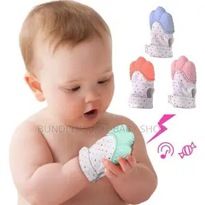 Baby Teething Mitten With Silicone Chewable Surface
