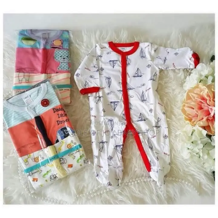 3 in 1 Set of Baby Rompers - Assorted Designs