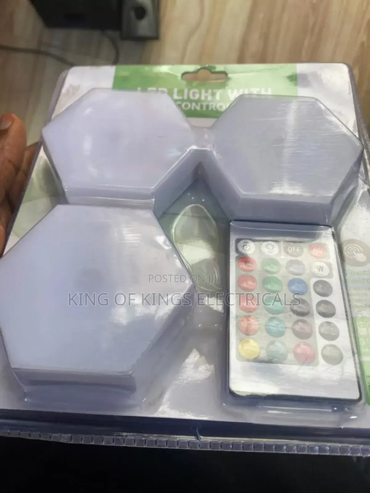 RGB Led Touch Light Set of 3 With Remote Control–16 Different Colours