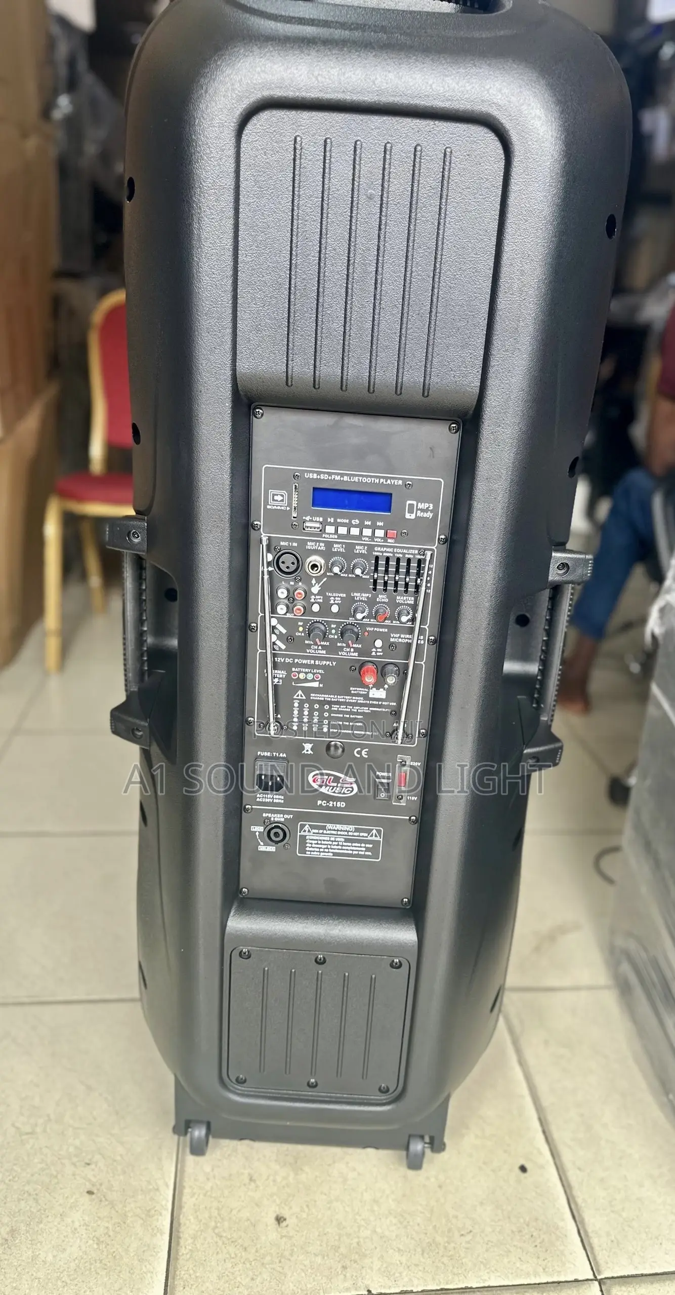 GLS Rechargeable Active Pa Speaker Set [ 2 X 15 Inches ]