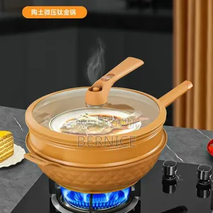 **Multi-Purpose Cooking Pot With Steamer Glass Lid