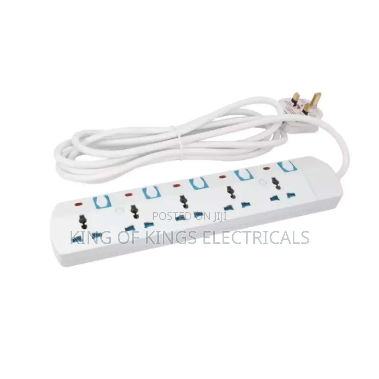 Focus 5-Way Extension Board With 5m Cable–Durable Safe Power Solution