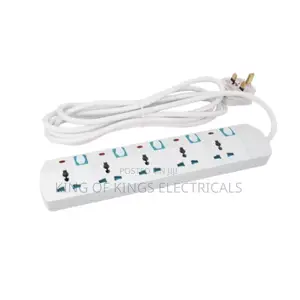 Focus 5-Way Extension Board With 5m Cable–Durable Safe Power Solution