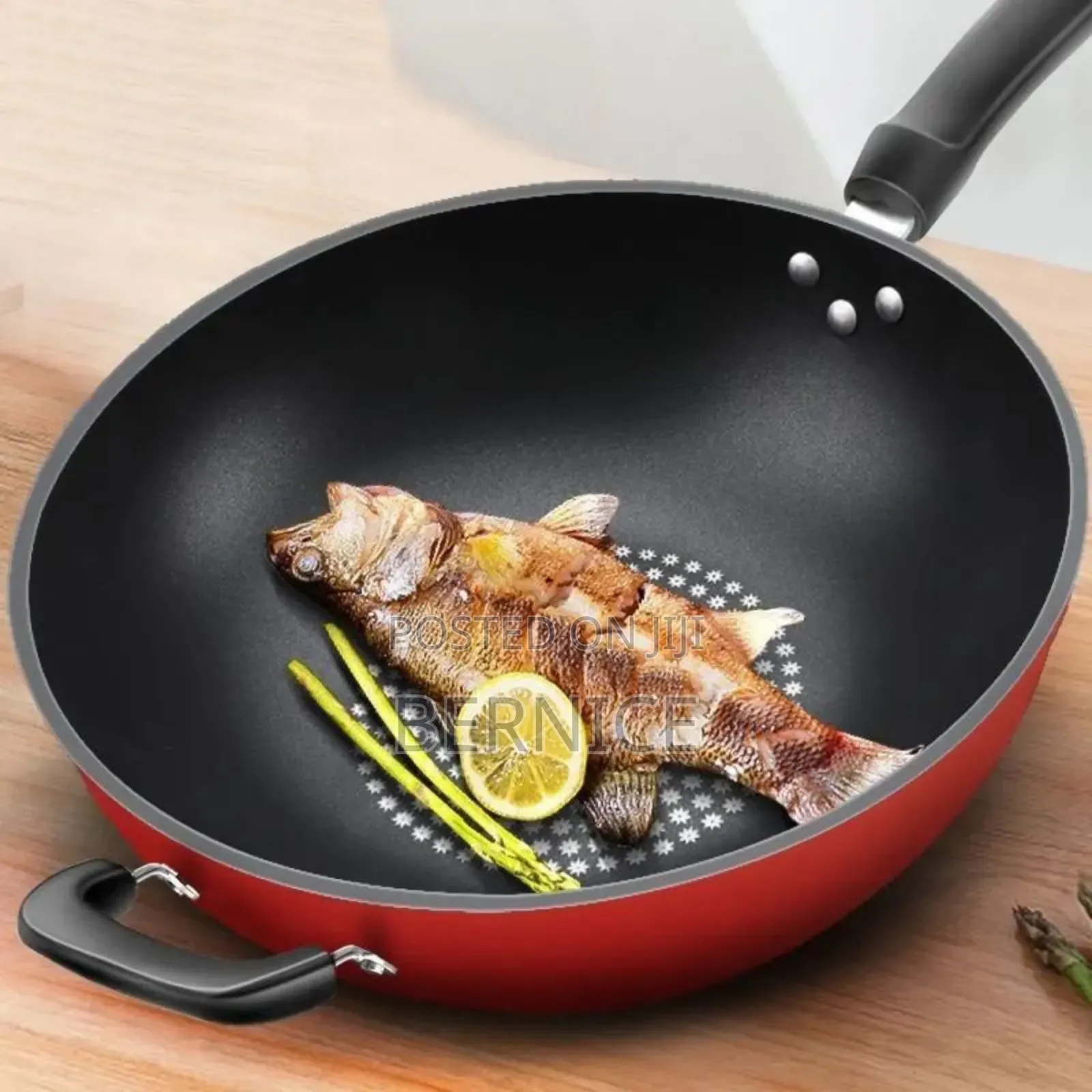 **Premium Non-Stick Frying Pan With Glass Lid**